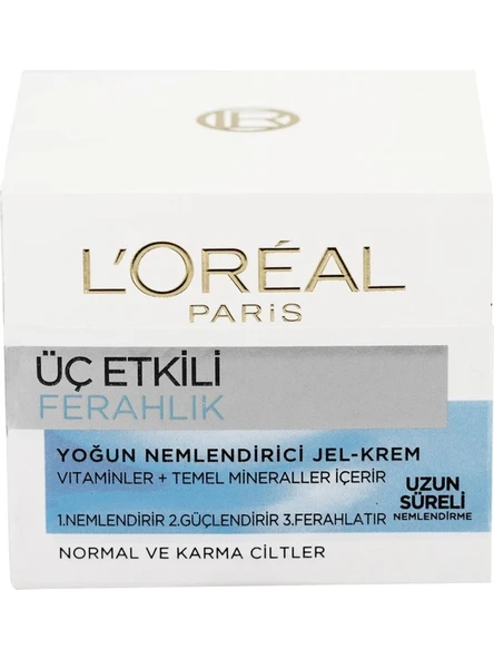 L'Oreal Paris 3 Etkili Ferahlık Krem Normal/k 50ML ürün görseli 1