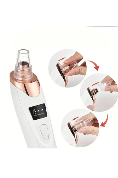 Auhma AHB-01 Vakumlu Siyah Nokta Temizleyici | 3 Kademeli Güç, Cilt Gözenek Temizleme Cihazı - 2