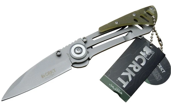 CRKT CR 0087 KM Kamp Çakı 18 cm - Metal Saplı, Otomatik, Kılıflı ürün görseli 1