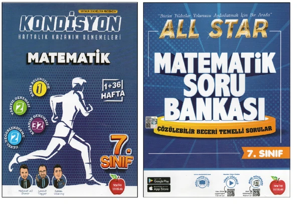 Newton Yayınları 7.Sınıf Kondisyon + All Star Matematik Soru Bankası (2 Kitap)