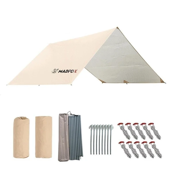 Madfox OEM Tarp 4x3 mt [ Güneş ve Rüzgar Koruma Brandası ] - 8