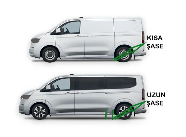 TRANSPORTER KOMBİ KISA ŞASE 2025 2026 2027 PORTBAGAJ TAVAN ÇITASI GRİ - Resim 2