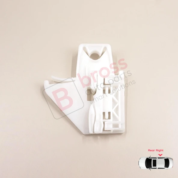 Skoda Octavia MK2 A5 1Z3 1Z5 2004-2013 4/5-Kapı İçin Elektrikli Arka Sağ Cam Kriko Tamir Klipsi ürün görseli 1