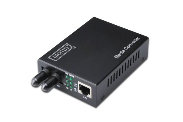 Digitus Media/Rate Converter, 10/100TX - 100FX (Multimode 2 km, ST) - 1