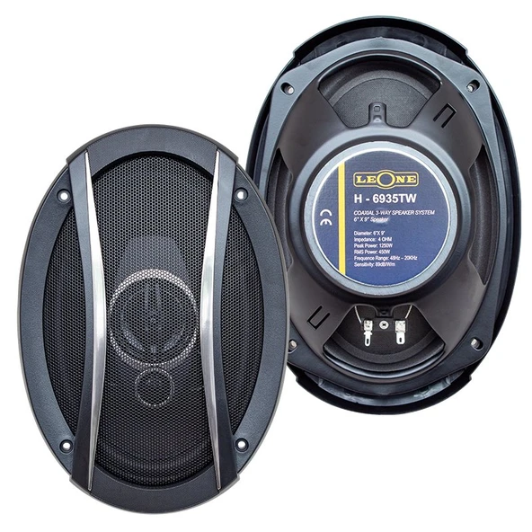 Leone HR-6935TW 1250 Watt 6 X 9 Çiftli Takım Oval Hoparlör