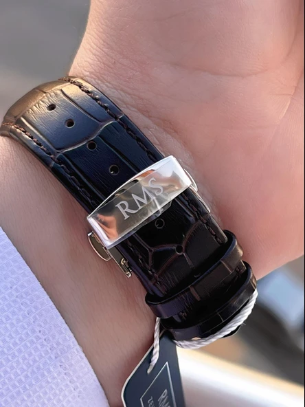 RMS Romanson Otomatik İç Fonksiyonları Aktif Akar Saniye Kapalı Klips Erkek Kol Saati ERMS.1551.08 - Resim 6