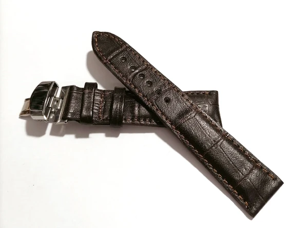 Fado &Hertür Saate &Uygun  Kelebek  Toka  18 MM  koyu kahve kordon   (269) gumuş toka - Resim 2