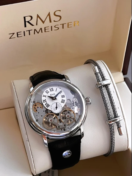 RMS Romanson Otomatik İç Fonksiyonları Aktif Akar Saniye Kapalı Klips Erkek Kol Saati ERMS.1551.08 ürün görseli