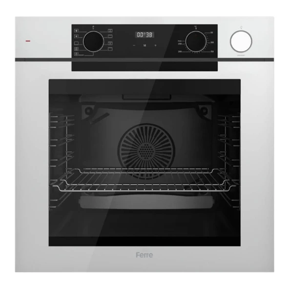 Ferre Fryart Steam QEP64CB Beyaz Ankastre Fırın