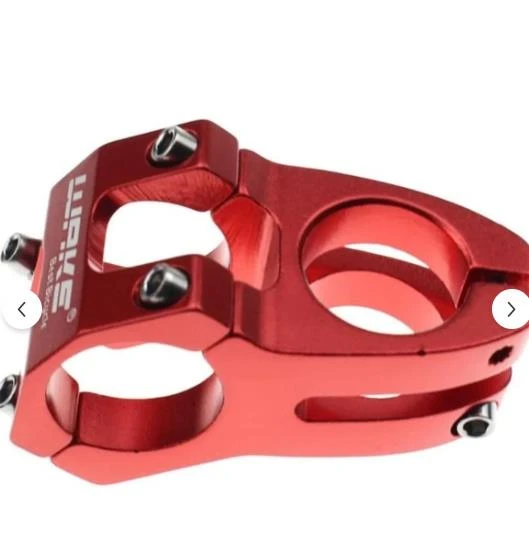 BİKE SKY Wake Alüminyum Kırmızı Bisiklet Kısa Gidon Boğazı 40mm Bisiklet Yedek Parça 31,8mm - Resim 2