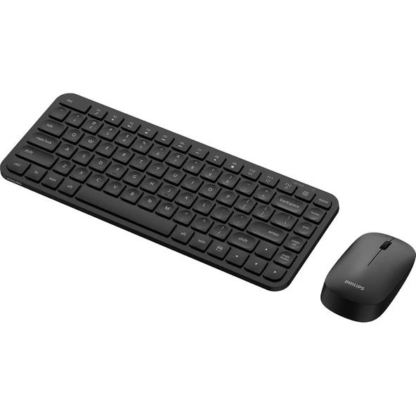 Philips SPT6338 Wireless Set Kablosuz Klavye Kablosuz Mouse Türkçe Q Klavye ve Mouse Seti Siyah - Resim 5