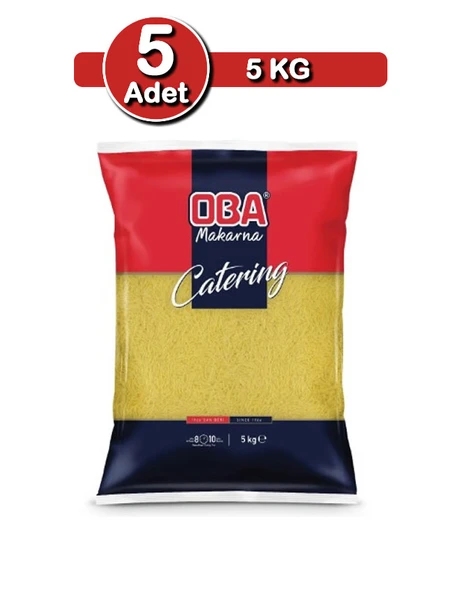 Oba Tel Şehriye Makarna 5 Kg X 5 Adet | Toplu Kullanım Paketi ürün görseli 1