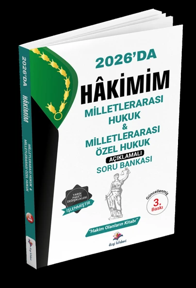 Hakimim Milletlerarası Hukuk ve Milletlerarası Özel Hukuk Açıklamalı Soru Bankası 3. Baskı Dizgi ürün görseli 1