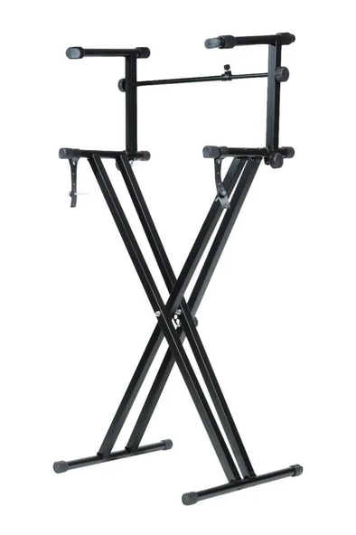 Lastvoice KS-04K Çift Profilli 2 Katlı Org Sehpası Standı Ayağı - Resim 3