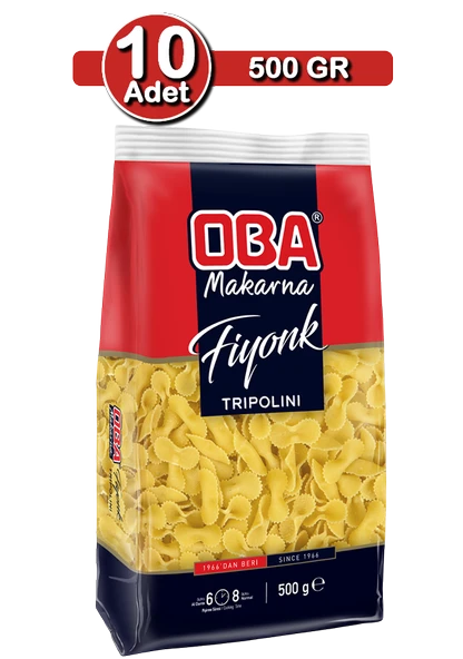 Oba Fiyonk Makarna 500 G X 10 Adet | Uzun Süreli Stok Paketi - Resim 6