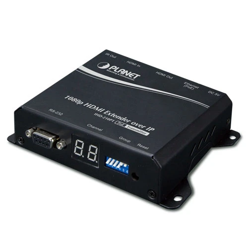 High Definition HDMI IP Sinyal Uzatma Cihazı, Verici Ünite, PoE<br>
High Definition HDMI Extender Transmitter over IP with PoE