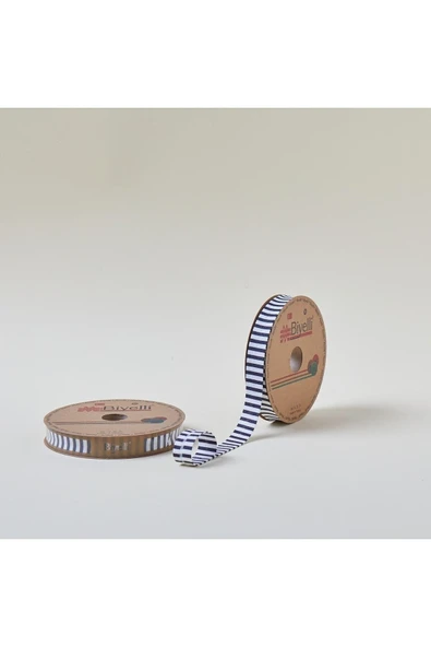 Biye Kalın Çizgili Katlı F10 indigo 2 cm 25 Metre %65 Koton %35 Polyester ürün görseli