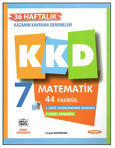 Kurmay Yayınları 7.Sınıf Matematik  Kazanım Kavrama Denemeleri ürün görseli 1