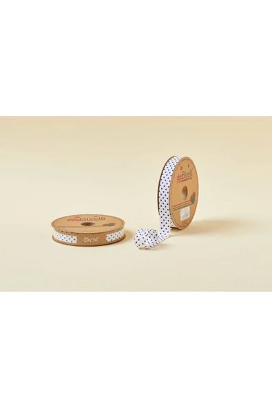 Biye Puanlı Katlı B08 Lacivert 2 cm 25 Metre %65 Koton %35 Polyester ürün görseli