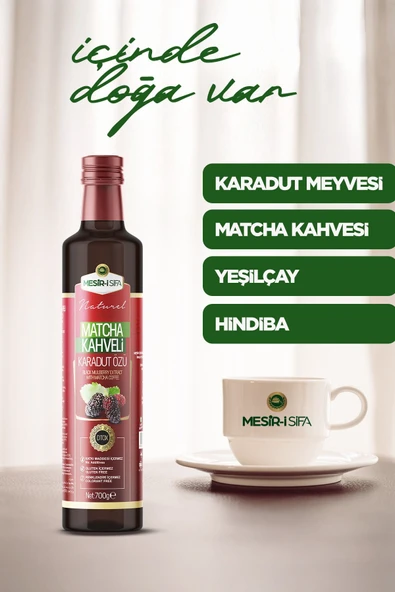 MESİR İ ŞİFA MATCHA KAHVELİ KARADUT ÖZÜ 700G KATKI MADDESİ GLUTEN RENKLENDİRİCİ İÇERMEZ - 3