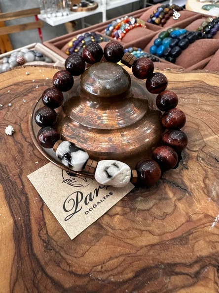 Kaplangözü ve Tibet Akik Doğal Taş Bileklik