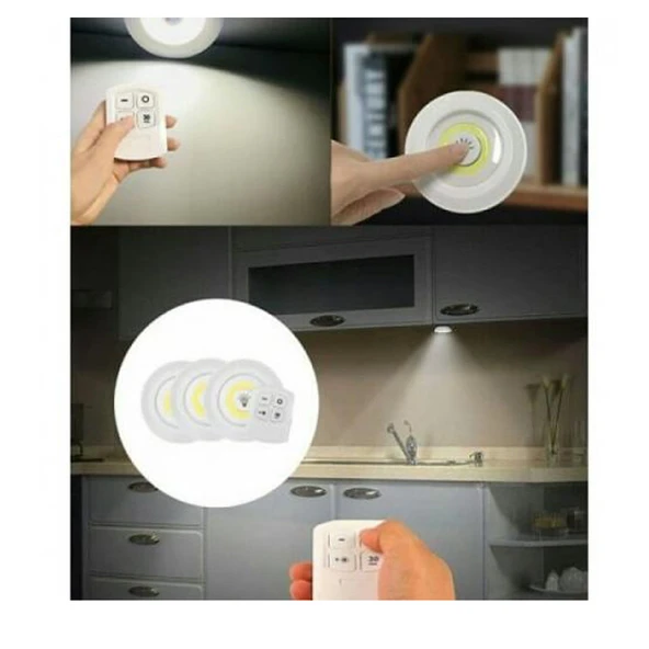Uzaktan Kumandalı Yapışkanlı Led Spot Lamba WT-364 - Resim 4