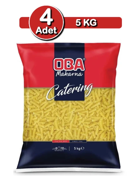 Oba Fiyonk Makarna 5 Kg X 4 Adet | Kalabalık Sofra Paketi ürün görseli
