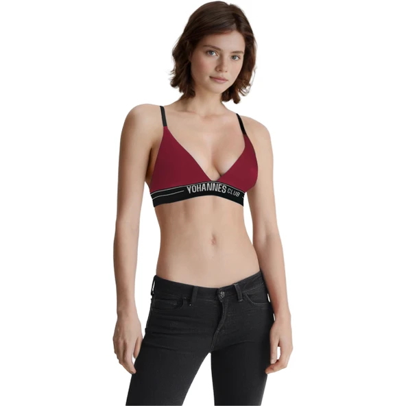 Yohannes Club, Kadın Pamuklu Üçgen Sütyen, Ayarlama Askılı, Renk Seçenekli, Tekli paket - Resim 9