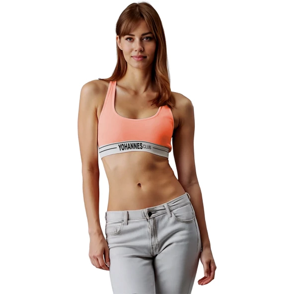 Yohannes Club, Kadın Pamuklu Büstiyer Sütyen, Renk Seçenekli, Tekli Paket - Resim 4