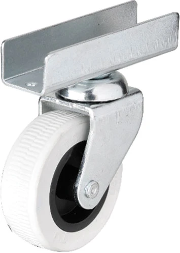 Hts 323 - 50x20 mm Gri Uzun U Tablalı Teker 4 Adet ürün görseli 1