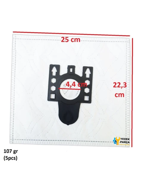 Miele Uyumlu Soft Satin Süpürge Toz Torbası 10 Adet - Resim 3