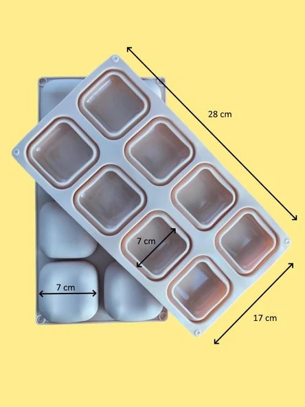 Pastaland Silikon Kek Kalıbı Kare - Resim 2