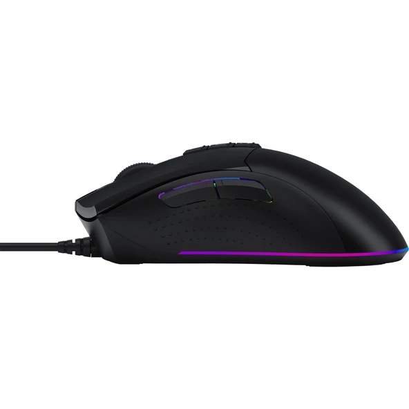 W90 Max 10.000 CPI 10 Tuş RGB 4M Bellek Ultra Core 3&4 Aktif Özel Yapım Optik Kablolu Siyah Oyuncu Mouse - 4
