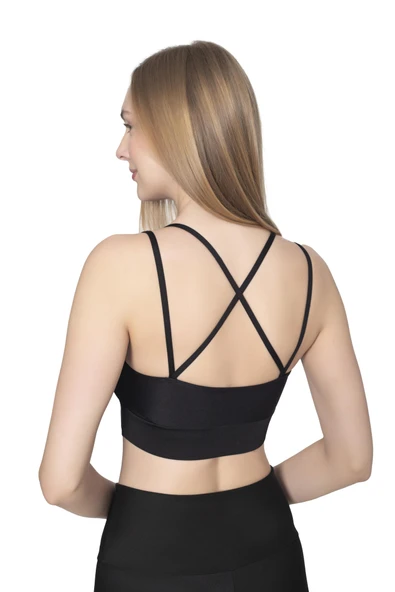 1051 PİNKHAN ÇİFT ASKILI ARKA ÇAPRAZ BÜSTİYER KADI - Resim 2