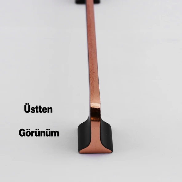 Afyon (224 mm - 22.4 cm) Siyah Rose Metal Mobilya Mutfak Çekmece Dolap Dolabı Kulbu Kulpu Kulpları - Resim 3