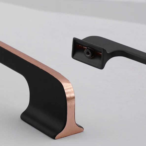 Afyon (224 mm - 22.4 cm) Siyah Rose Metal Mobilya Mutfak Çekmece Dolap Dolabı Kulbu Kulpu Kulpları - Resim 4