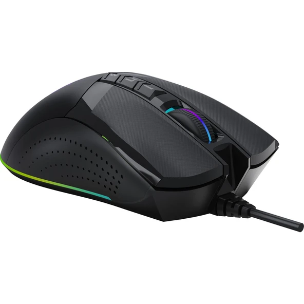 W90 Max 10.000 CPI 10 Tuş RGB 4M Bellek Ultra Core 3&4 Aktif Özel Yapım Optik Kablolu Siyah Oyuncu Mouse - 2