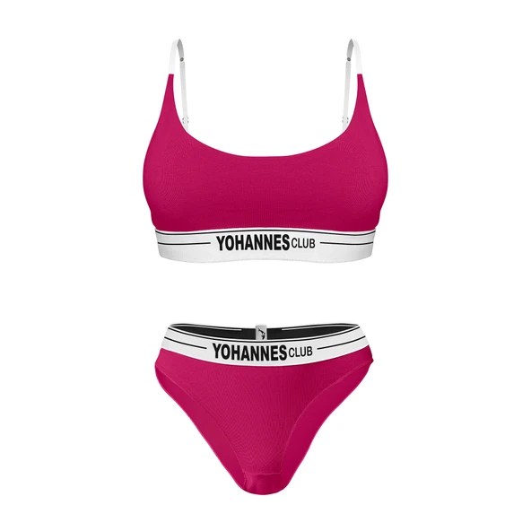 Yohannes Club, Kadın Pamuklu İç Çamaşırı Takımı ( Bralet- Lastik Kemerli Bikini), Renk Seçenekli - Resim 5