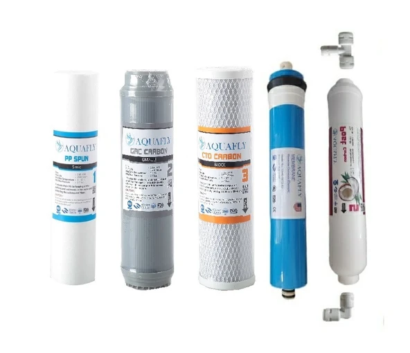 AQUA FLY Su Arıtma Filtresi ÇİFT KARBONLU 5li Set Arıtıcı Filtresi 10' AÇIK KASA UYUMLU ürün görseli