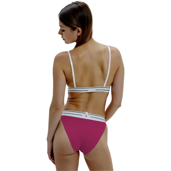 Yohannes Club, Kadın Pamuklu İç Çamaşırı Takımı ( Bralet- Lastik Kemerli Bikini), Renk Seçenekli - Resim 4