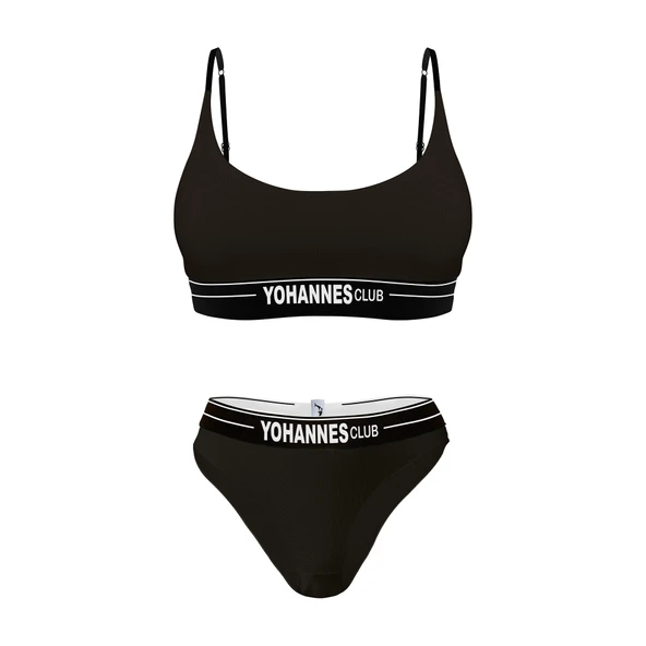 Yohannes Club, Kadın Pamuklu İç Çamaşırı Takımı ( Bralet- Lastik Kemerli Bikini), Renk Seçenekli - Resim 12