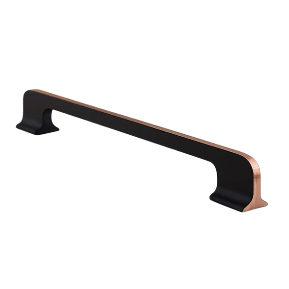 Afyon (224 mm - 22.4 cm) Siyah Rose Metal Mobilya Mutfak Çekmece Dolap Dolabı Kulbu Kulpu Kulpları ürün görseli