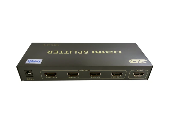 Beek 4 Port Ultra 4K HDMI Video Çoklayıcı, 4096 x 2160 piksel çözünürlük, HDMI 1.4, HDCP 1.4 (BS-104) - 1