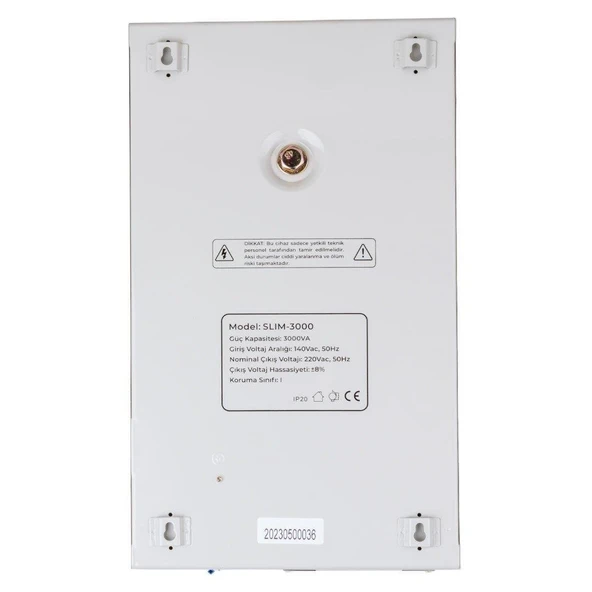 Powermaster SLIM-3000 Otomatik 3000 Watt Kombi Voltaj Regülatörü - Resim 3