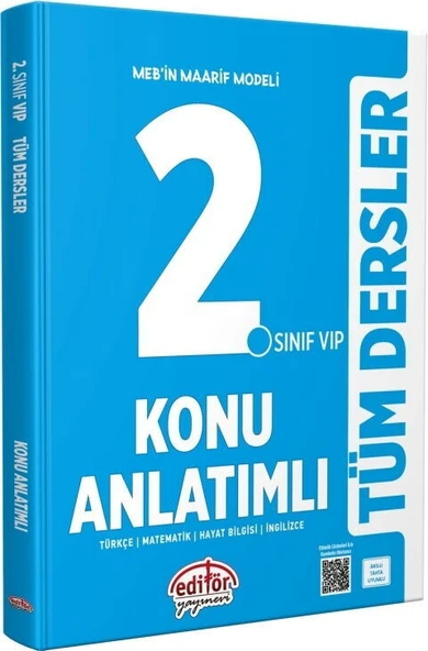 2. Sınıf VİP Tüm Dersler Konu Anlatımlı Editör Yayınları