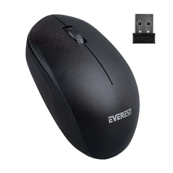 Everest SMW-88 USB Siyah 1200 DPI 2.4Ghz Kablosuz Mouse ürün görseli 1