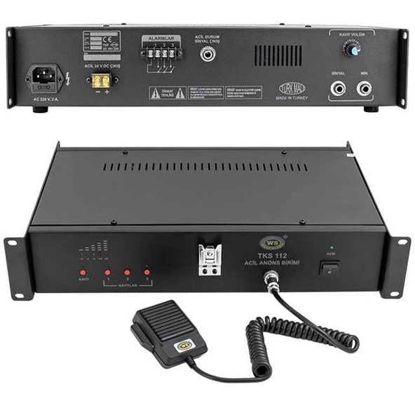 Westsound TKS-112 ACL Acil Anons Ve Mesaj Kayıt Ünitesi - 2