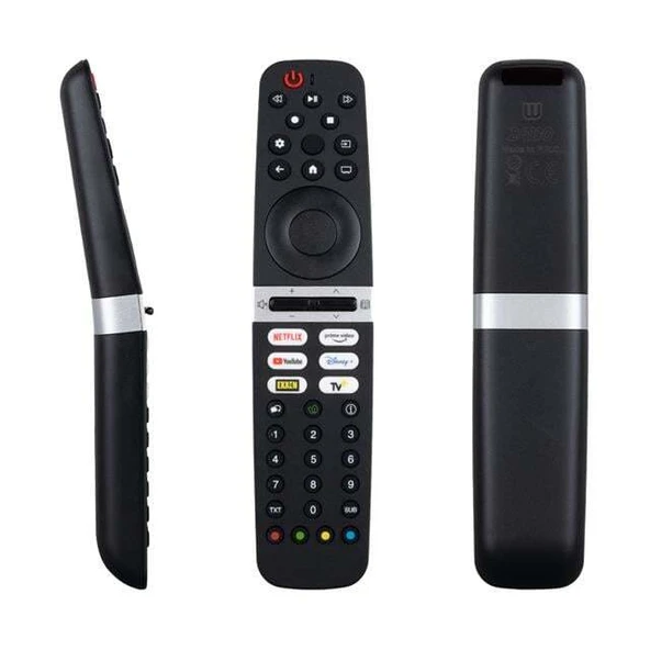 Weko Arçelik - Beko - Grundıg Ses Komutsuz Netflix - Prime Video - Youtube - Disney - Exxen TV Tuşlu Lcd TV Kumanda - 1