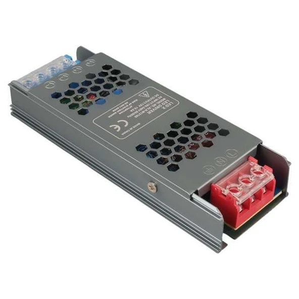 Ledx ALN-M12165 12 Volt 16.5 Amper 72X24X12Mmultra Slim Metal Kasa Adaptör - 2