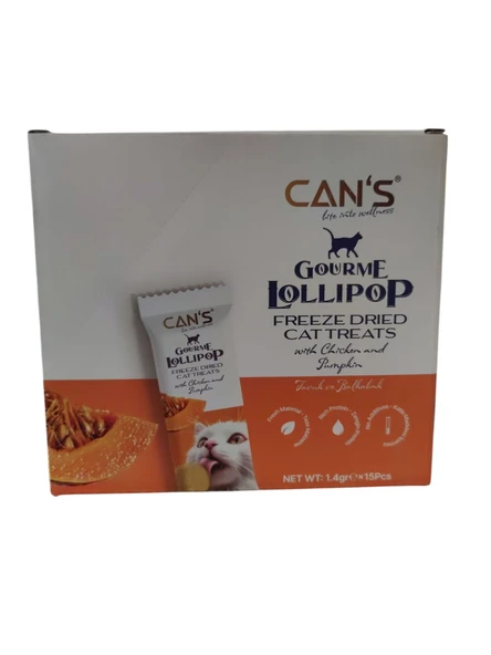 CAN'S Tavuk ve Balkabaklı lolipop 15'li ürün görseli 1